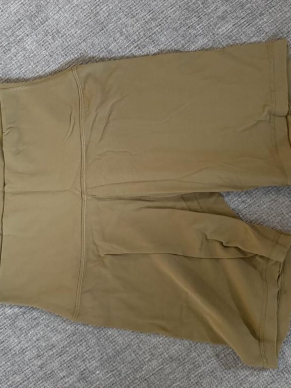 Aritzia TNA Golden Olive Green High-Rise Biker Shorts Size 8